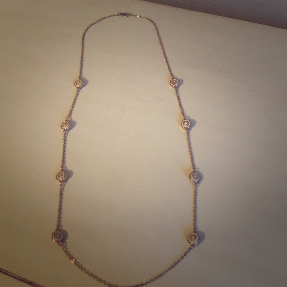 Long statement necklace